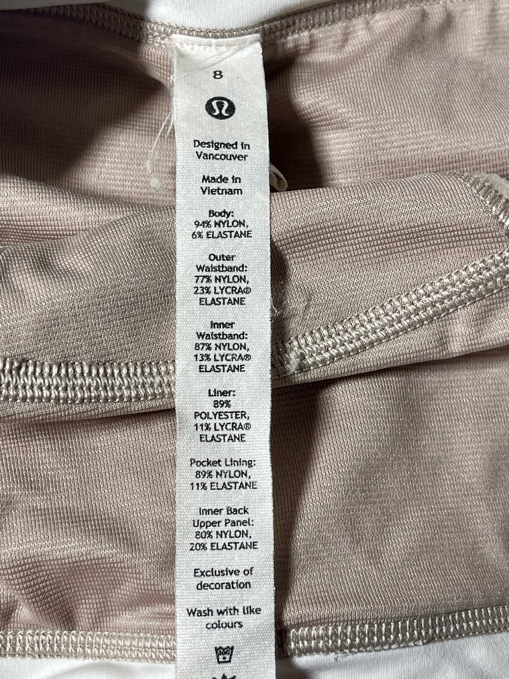 lululemon athletica White Athletic Running Shorts - Picture 6 of 6